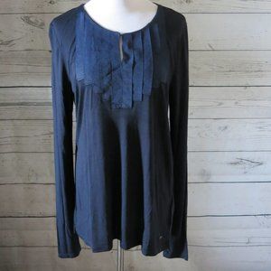 Tommy Hilfiger Dark Blue Long Sleeve Top - Size XL